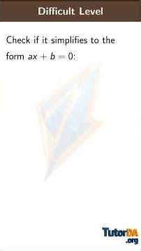 Define linear equation in one variable in 30 sec #shorts