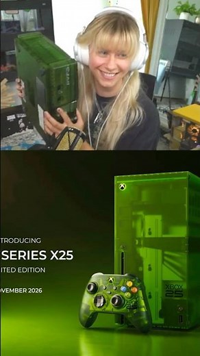 I ALREADY HAVE A GREEN TRANSPARENT XBOX ... BUT I NEED THE XBOX 25TH ANNIVERSARY EDITION CONSOLE 💚