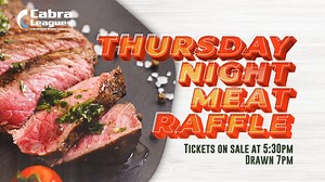 Thursday night meat raffle. Tickets on sale from 5.30pm and drawn at 7pm We hope to see you here at Cabra Leagues | Cabra Leagues | Facebook