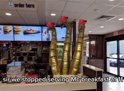 Godzilla Visits McDonald’s: A Humorous Meme
