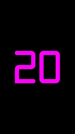 SILENT - 20 Second Countdown Timer - Retro Digital - Pink