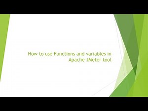How to use Functions and variables in Apache JMeter tool