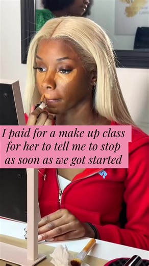 She paid for a makeup class and I stopped her before she even finished the first step 😭 A lot of women don’t realize they’ve been applying their makeup wrong until someone actually walks them through it step by step. I teach 1:1 makeup lessons where we go through your routine, fix technique, and build a soft glam that actually works for your face. Comment BOOK and I’ll send you the link to schedule your class.🖤 #makeuplesson #softglammakeup #blackgirlmakeup #makeuptips #learnmakeup