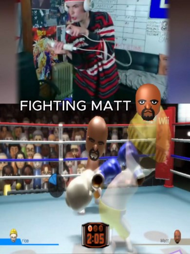 I FINALLY BEAT MATT🥊#wiisports #nintendo #wiisportsresort #gaming #wii #boxing #rockybalboa #rocky