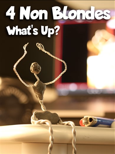 🎵 What's Up? - 4 Non Blondes #stopmotion #animation #notai #byhand #90s #4nonblondes #skeleton #puppet #whatsup #dragonframe #nostalgia