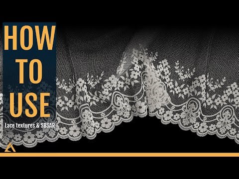 How to use Lace Textures and SBSAR Files