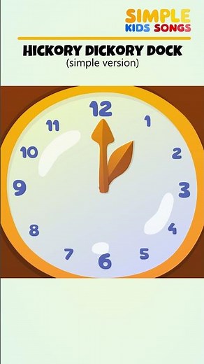 🐭 Hickory Dickory Dock (simple version) - Mouse #nurseryrhymes #kidssongs #hickory
