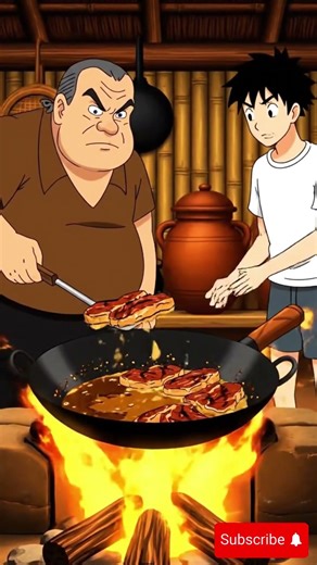 Bố Dạy Con Rang Thịt Cháy Cạnh 🔥 Sai Là Bị Chửi #meonauan