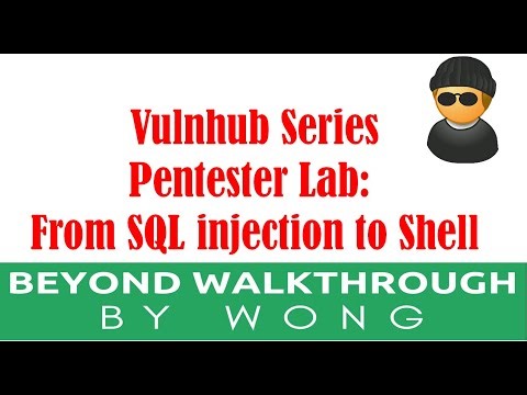 Cyber Security | Ethical Hacking | Vulnhub | | Pentester Lab From SQL injection to Shell