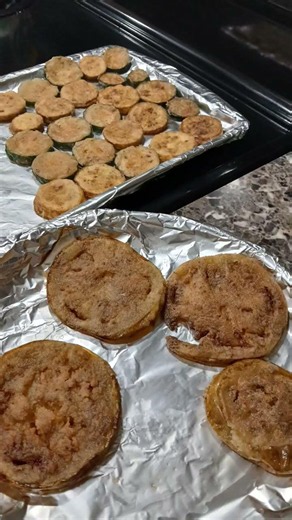 fried green tomatoes fried zucchini & squash fresh out the garden #garden #friedgreentomatoes
