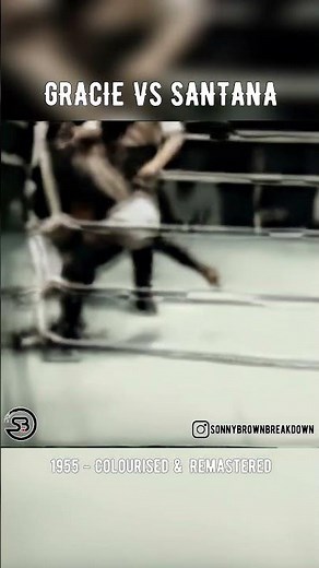1955 Vale Tudo: Carlson Gracie vs Waldemar Santana - Colourised