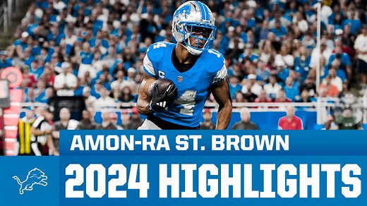 96K views · 1.2K reactions | Watch highlights from Detroit Lions All-Pro wide receiver Amon-Ra St. Brown during his 2024 season  | Detroit Lions | Facebook
