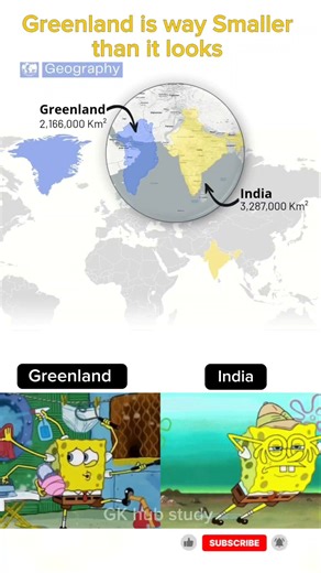 The Map Lie: Greenland Is Much Smaller Than It Appears 🌍🗺️