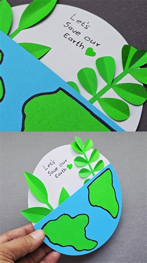 DIY Environment Day Craft #environmentday #earthday #earthdaycraft