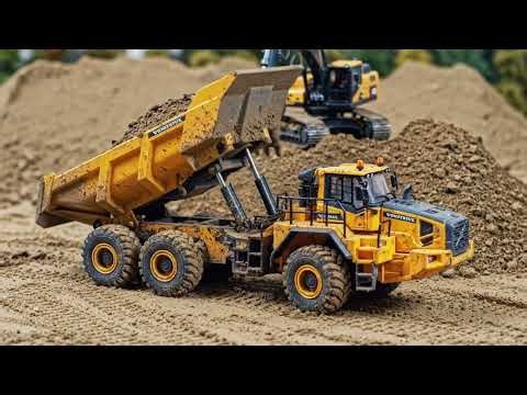 RC Dump Truck Traction Failure – Slow Motion Mud Blast