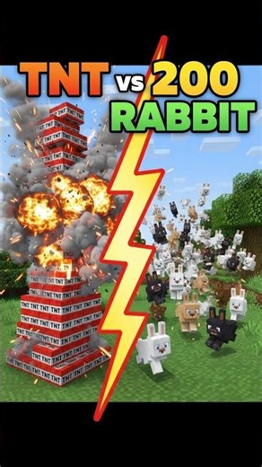 How many TNT does it take to kill 200 rabbits?
