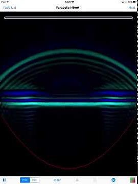 Parabolic Reflection - Concave with Plane Waves