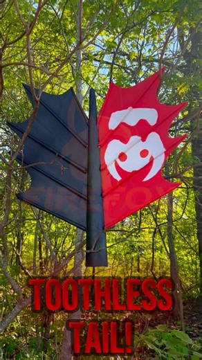 Made a httyd toothless tail!! #howtotrainyourdragon #firefox #toothless #nightfury