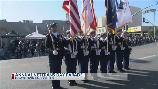 Annual Veterans Day Parade in downtown Bakersfield