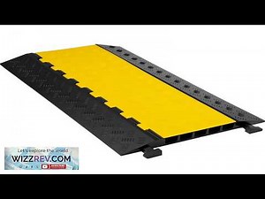 VEVOR 5 Channel Cable Protectors Extreme Rubber Cable Ramps Heavy Duty Protective
