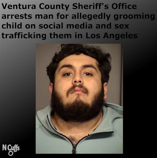 The Ventura County Sheriff's Office says a man has been arrested for allegedly grooming a child and sex trafficking them in Los Angeles. In December 2025, VCSO's Special Crimes Unit investigated a missing juvenile and determined the victim was being sex trafficked in Los Angeles. The juvenile was safely located and reunited with their family in early January. VCSO says the investigation determined that 23-year-old Bryan Jessie Garcia, of Los Angeles, was the trafficker. Garcia is accused of usin