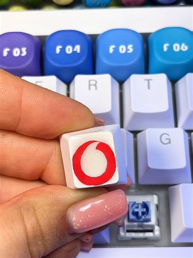 Drawing the Vodafone Logo with Unique Keycaps