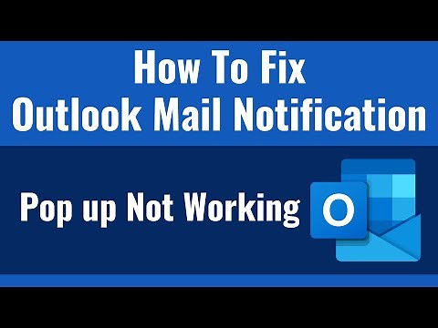 How To Fix Outlook Mail Notification Pop up Not Working