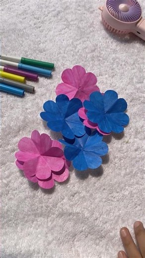 Peper flowers making#shortsvideo #craftideas #painting #craftandpainting
