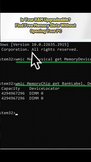 How to Check Free RAM Slots in Windows – Command Prompt Method