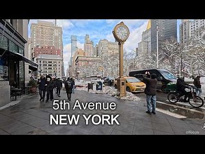 New York - Walking tour 5th Avenue NYC 4К 60fps HDR