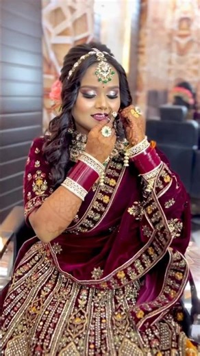 My beautiful bride Sanjana #bridalmakeup #bridereels #makeovergolu #uttrakhand #rudrapurcity