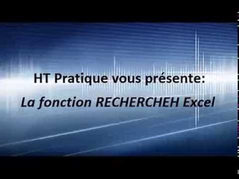 RECHERCHEH Excel