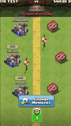 클랜전 리그 신규 전쟁 규모, 5 vs 5 출시 [#클래시오브클랜]