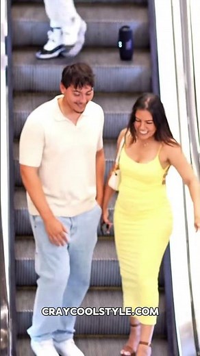 Escalator Dance Prank Red Dress Hottie Edition #funny #dance