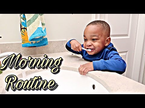 DJ & KYRIE'S MORNING ROUTINE 🚿👶🏽