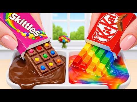 Miniature Rainbow Cake Decorating 🍫🌈 ASMR Satisfying Rainbow KITKAT Cake X Chocolate OREO Cake