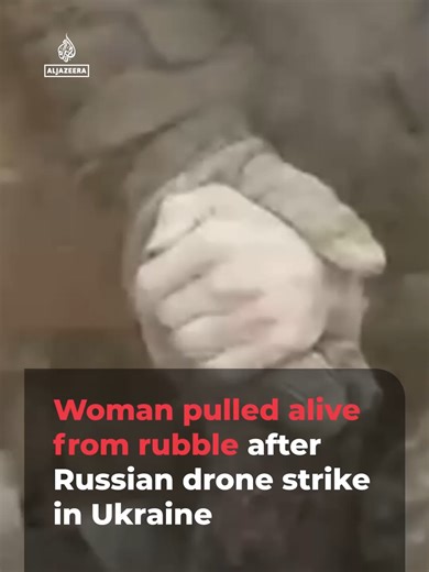 Rescuers pulled a woman from the rubble of a collapsed home after a deadly Russian drone attack in Zaporizhzhia. Russia launched a series of air attacks overnight across Ukraine, including on the capital Kyiv.