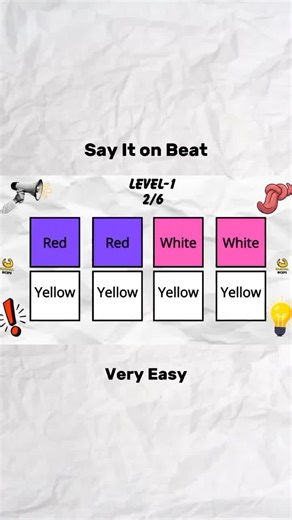 Color Challenge on the Beat (Difficult Version)