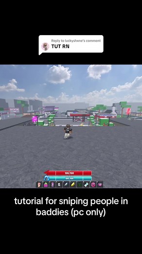 Roblox Baddies Sniping Tutorial for PC Players