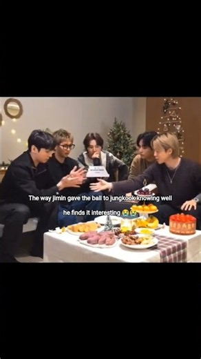 The way jimin gave the ball to jungkook knowing well he finds it interesting 😭😭