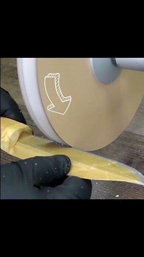 Knife Sharpening DIY MDF Wheel #shorts