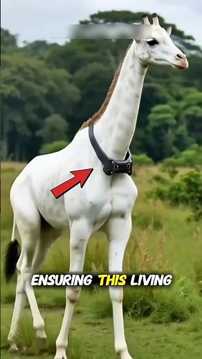 🌍 The Only White Giraffe on Earth – A Rare Miracle of Nature! #WhiteGiraffe #RareAnimals #Wildlife