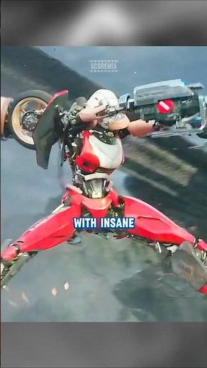 Epic moment when Arcee stood firm on Rhinox's back! #arcee #rotb #transformers