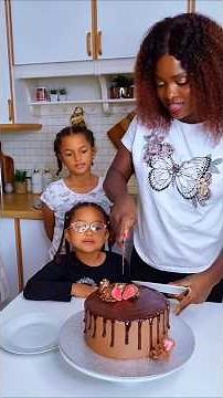 Serving the Ultimate Homemade Chocolate Cake #cakelovers #familytime