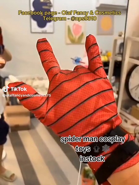 price - 8500mmk #spidermancosplay #spiderman #spidermantoys #fyp #viral #tiktokuni #tiktokmyanmar @Olaf Fancy & Cosmetics