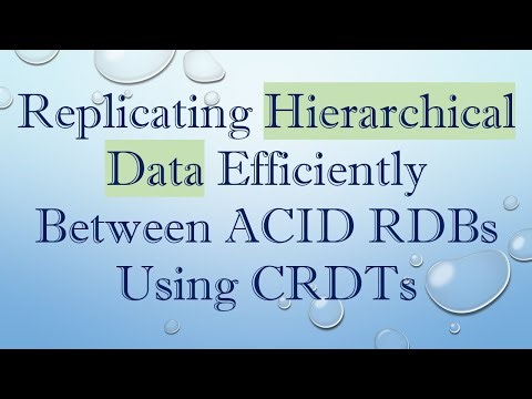Replicating Hierarchical Data Efficiently Between ACID RDBs Using CRDTs