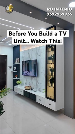 Luxury TV Unit Design Explained | Smart Storage Ideas | 3BHK West Facing Flat @ Vertex Pristine