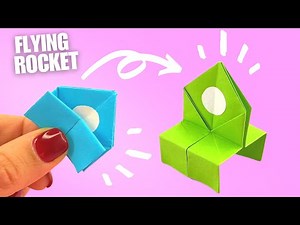 How to make origami ROCKET easy, paper rocket ship instructions
