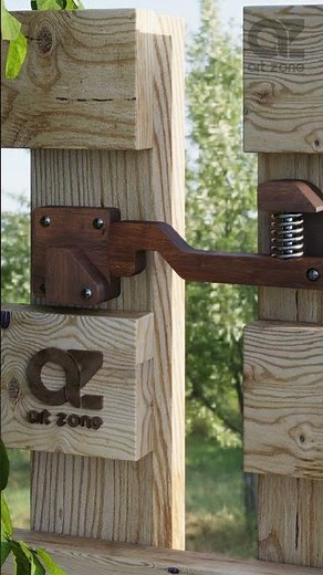 "Self-Locking Sliding Gate Latch"