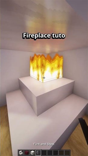 Easy Fireplace Tutorial 🔥 | Minecraft